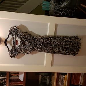 MaxMara Black and White Patterned Dress